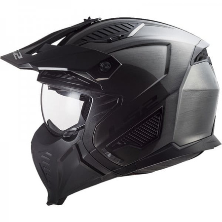 Kask Modułowy LS2 OF606 Drifter Jeans Titanium (z Odpinaną szczęką)