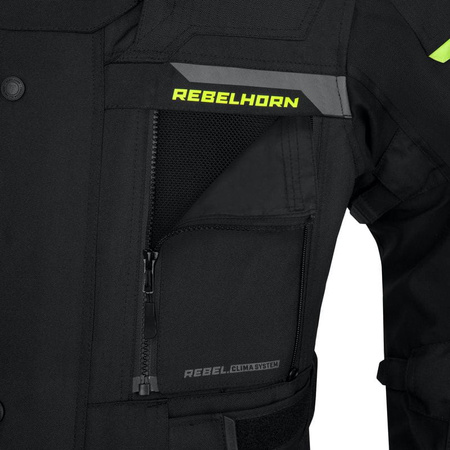 Męska Kurtka Rebelhorn Cubby IV Black Fluo