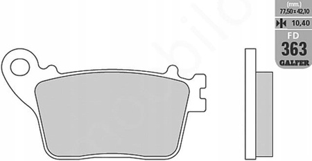 Klocki Hamulcowe Galfer FD363G1054