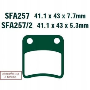 Klocki Hamulcowe EBC SFA257/2