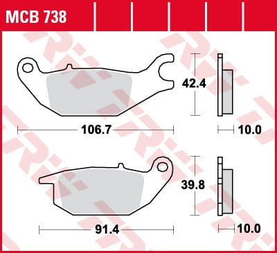 Klocki Hamulcowe TRW MCB738