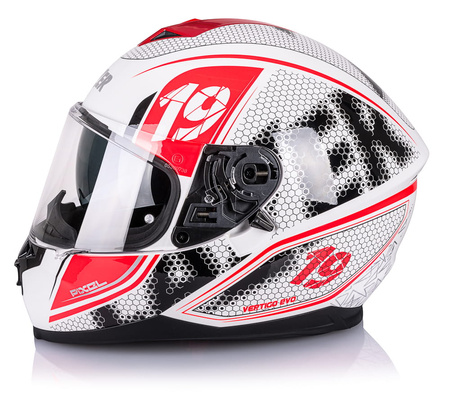 Kask Integralny Lazer Vertigo Evo Pixel White Red