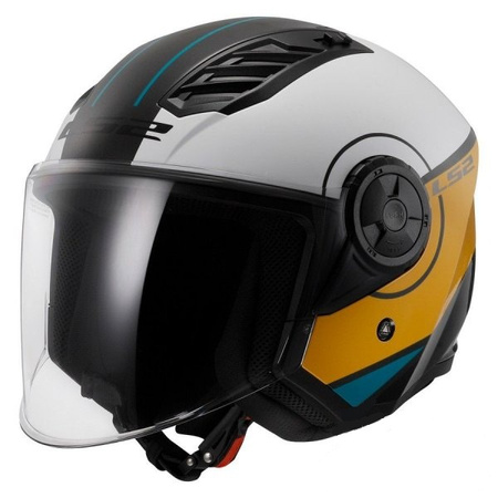 Kask Motocyklowy Otwarty LS2 OF616 AIRFLOW II COVER WHITE BROWN