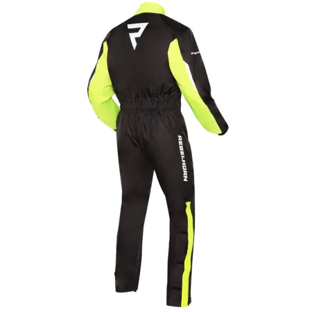 Kombinezon Przeciwdeszczowy Rebelhorn Travel Black Fluo