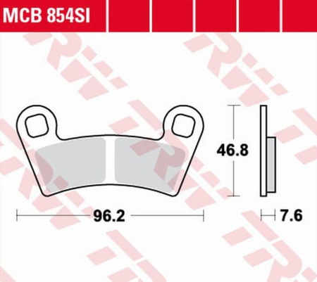 Klocki Hamulcowe TRW MCB854SI