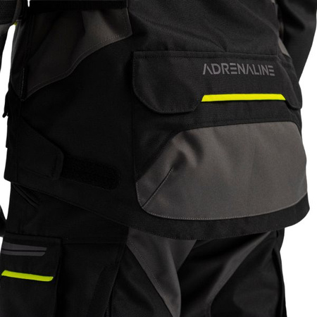 Kurtka Męska Tekstylna ADRENALINE BERGEN BLACK FLUO