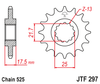 Zębatka Przednia JT JTF297.16