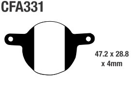 EBC KLOCKI ROWEROWE CFA331HH METALICZNE