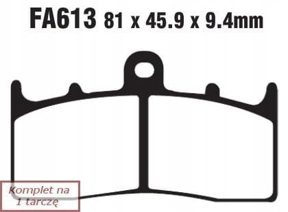 Klocki Hamulcowe EBC FA613HH