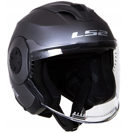Kask Otwarty LS2 OF570 Verso Solid Titanium Mat