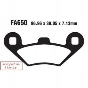 Klocki Hamulcowe EBC SFA650