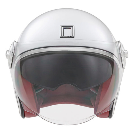 Kask Otwarty Motocyklowy NOX NP106 JET HERITAGE WHITE