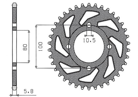 Zębatka Tylna Sunstar SUNR1-3314-41