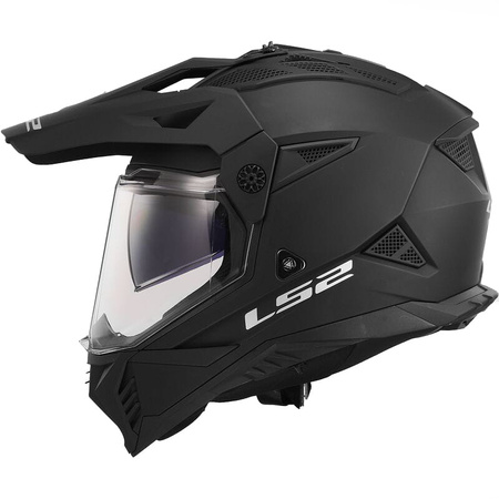 Kask Motocyklowy Adventure LS2 MX702 PIONEER II BLACK MAT czarny matowy