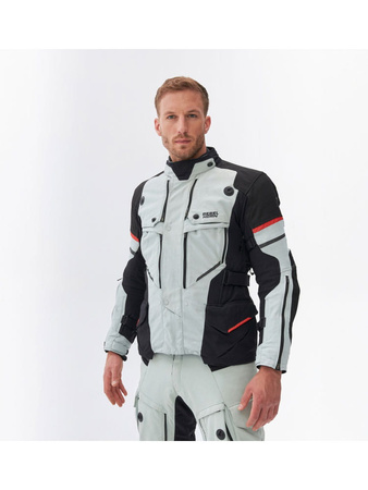 Kurtka Motocyklowa Męska Rebelhorn RANGE GREY/BLACK/RED