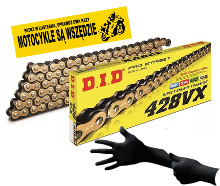 Łańcuch Napędowy DID 428 VX 146 Złoty