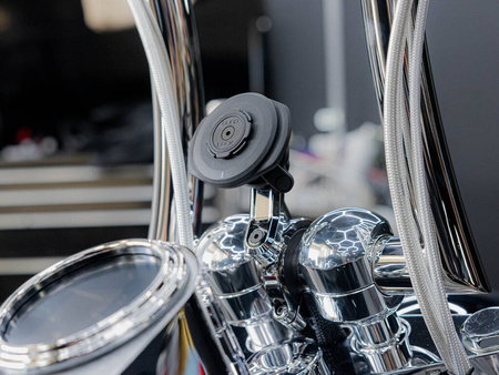 QUAD LOCK CHROMOWANA PODSTAWA MONTOWANA NA KIEROWNICY PRO DUŻA