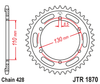 Zębatka Tylna JT JTR1870.46