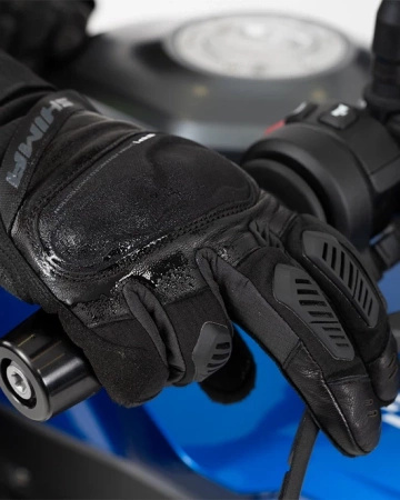 Rękawice Motocyklowe SHIMA HERO WP czarny skóra membrana