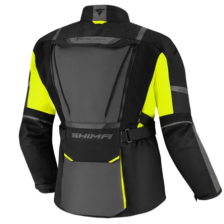 Kurtka Motocyklowa Męska SHIMA HERO 2.0 BLK/FLUO