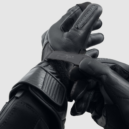 Skórzane rękawice motocyklowe REBELHORN VIPER BLACK