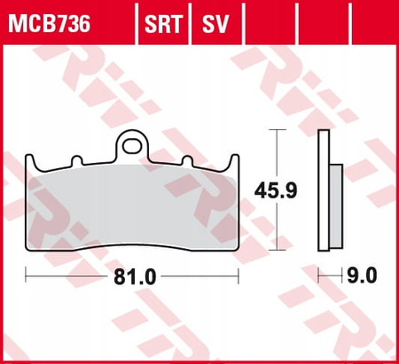 Klocki Hamulcowe TRW MCB736SV