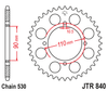 Zębatka Tylna JT JTR840.38