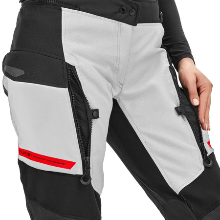 Damskie Spodnie Motocyklowe SHIMA DUNE LADY SHORT czarny biały