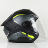 Kask Motocyklowy Otwarty LS2 OF618 VERSO II SOLID BLACK H-V YELLOW