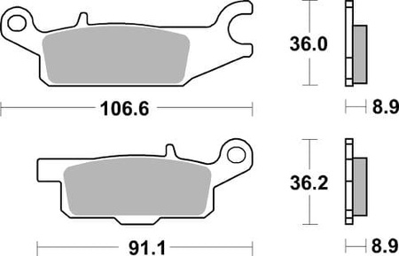 Klocki Hamulcowe SBS 852SI