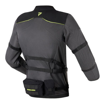 Męska Kurtka Rebelhorn Brutale Dark Grey Black Fluo