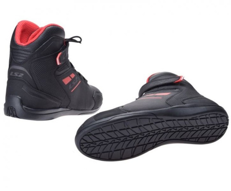 Buty Motocyklowe Miejskie LS2 GARRA BLACK RED