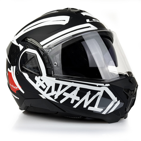 Kask Szczękowy LS2 FF910 Advant II Tape Black czarny