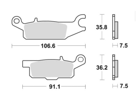 Klocki Hamulcowe TRW MCB801SI