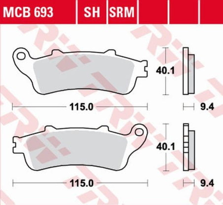 Klocki Hamulcowe TRW MCB693SRM