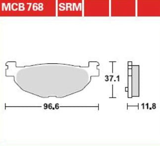 Klocki Hamulcowe TRW MCB768