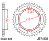 Zębatka Tylna JT JTR839.57