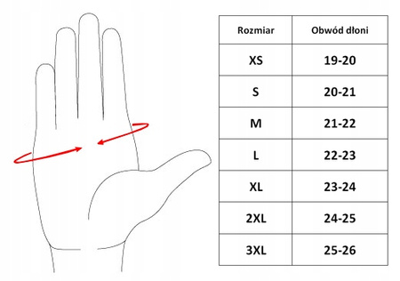 TORX KRÓTKIE WYGODNE RĘKAWICE MASTER SKÓRA S