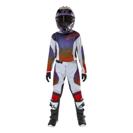 Spodnie Alpinestars MX Youth Racer Grey/Blue/Orange Dziecięce