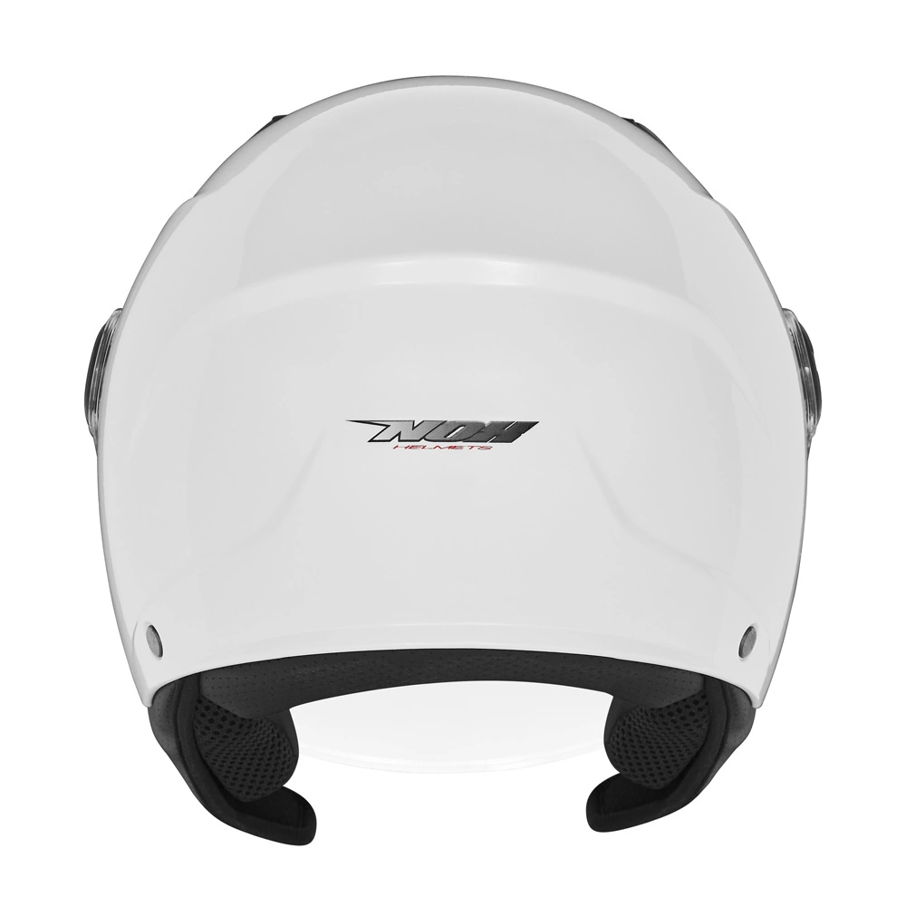 Kask dziecięcy otwarty motocyklowy NOX N710 Biały połysk