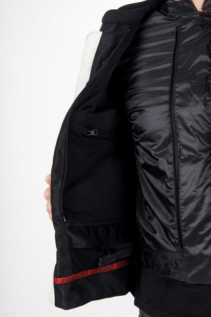 Męska Kurtka Motocyklowa Ozone Jet II Ice Black Fluo