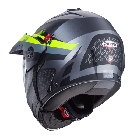 Kask Szczękowy Motocyklowy CABERG FLIP-UP TOURMAX X SARABE GREY BLACK YELLOW