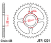 Zębatka Tylna JT JTR1221.42