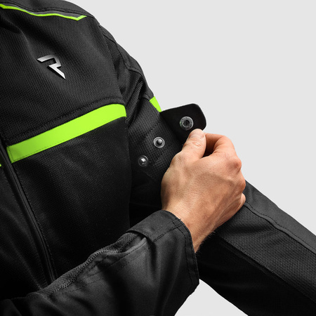 Kurtka tekstylna motocyklowa REBELHORN ECHO BLACK FLUO