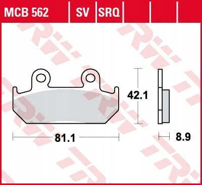 Klocki Hamulcowe TRW MCB562SV