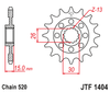 Zębatka Przednia JT JTF1404.15