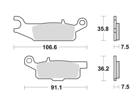 Klocki Hamulcowe TRW MCB802SI