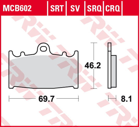 Klocki Hamulcowe TRW MCB602