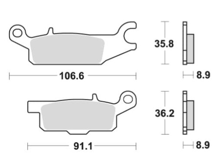 Klocki Hamulcowe TRW MCB803SI