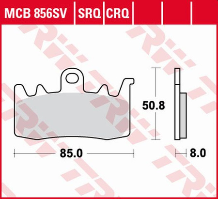 Klocki Hamulcowe TRW MCB856SV